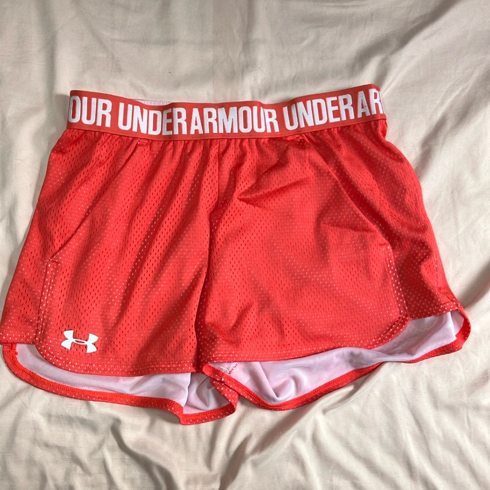 Under Armour Red Athletic Performance Shorts